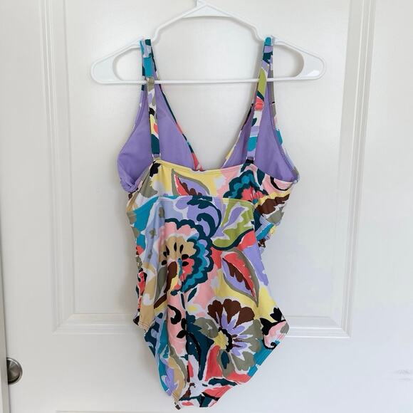 Anne Cole Kashmir Paisley Maillot One-Piece Swimsuit 10 - Picture 4 of 6